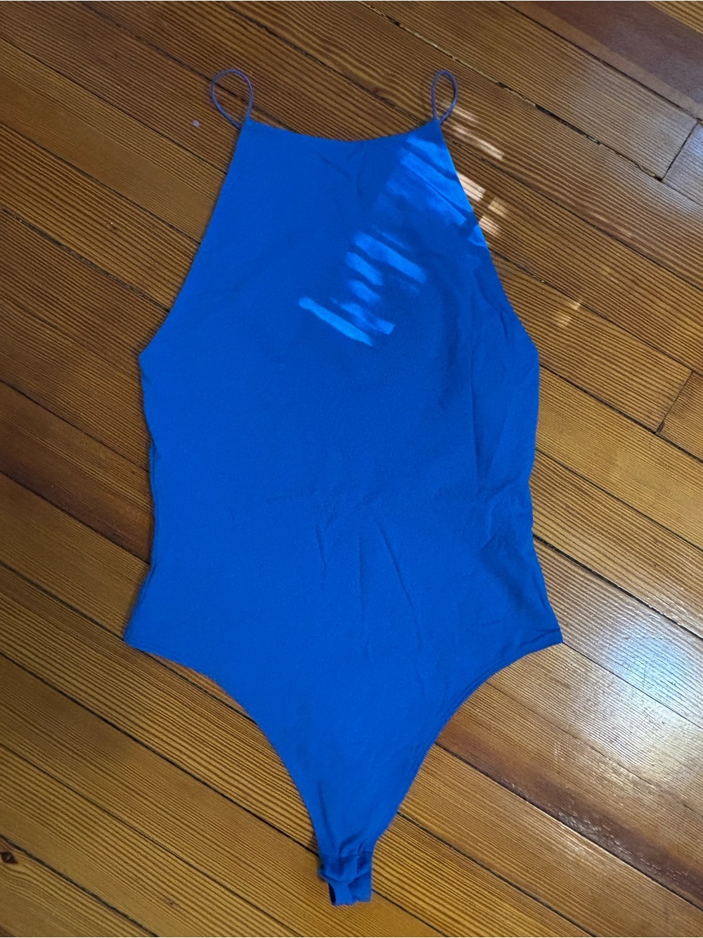 Aritzia Babaton Contour High Neck Bodysuit; Mazarine Blue